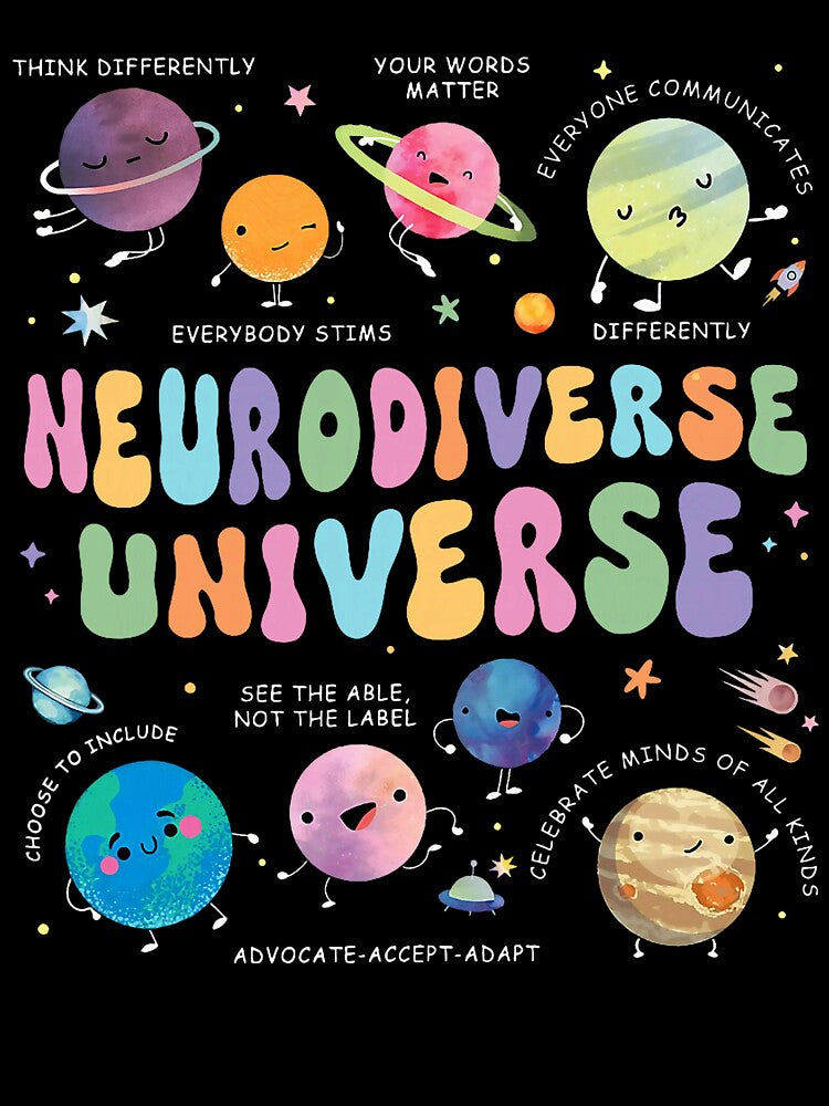 Neurodiverse Universe Autism Awareness Understand Accept by bentonruiz
