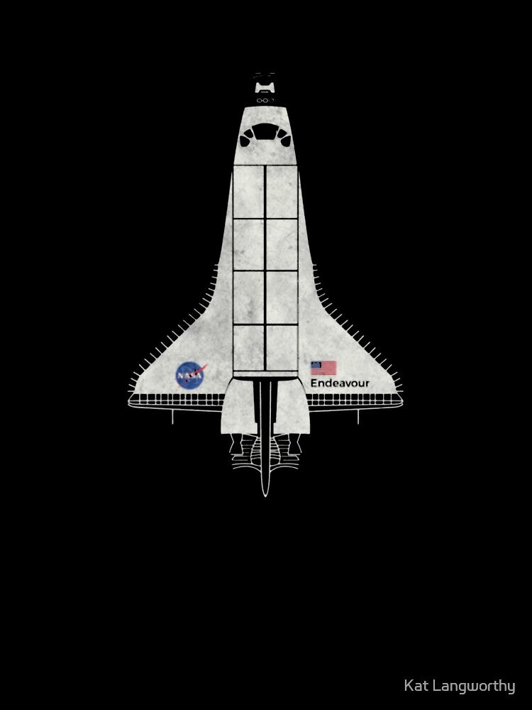 Endeavour NASA Space Shuttle T-Shirt_1154265 by Kat Langworthy