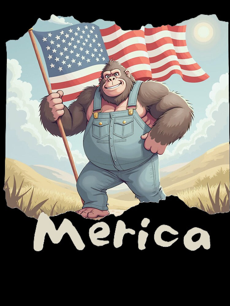 USA Merica Gorilla by Inklivion