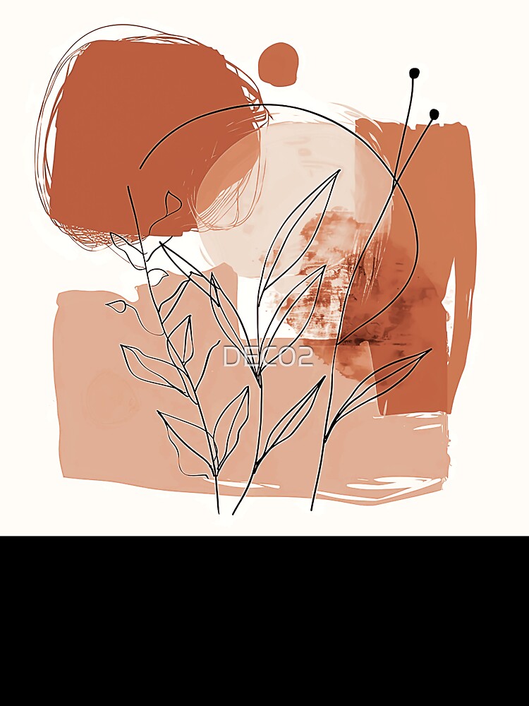 Boho Warm Terracotta Colors And Clay Hues Abstract by DEC02