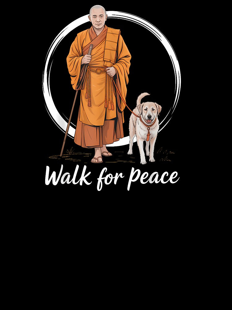 Peace Walking Monks And Aloka Dog Walk For Peace Men Women by Cokonatss