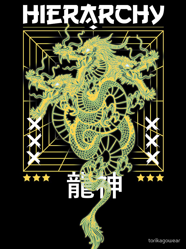 Dragons Hierarchy Streetwear Aesthetic by torikagowear