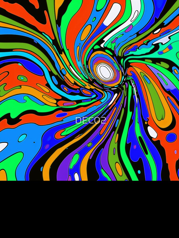 Pop Art Wild And Vibrant Colors Abstract Designs by DEC02