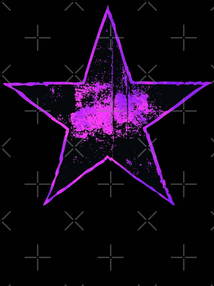 Distressed Purple Star Grunge Emblem by artistwill