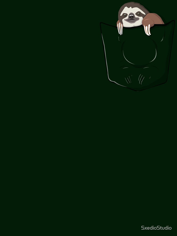 Sloth in a pocket by SxedioStudio