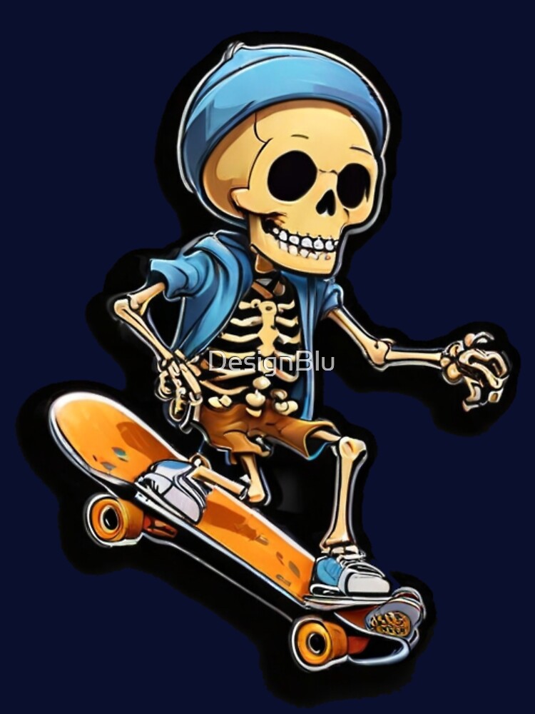 Skeleton Skater by DesignBlu