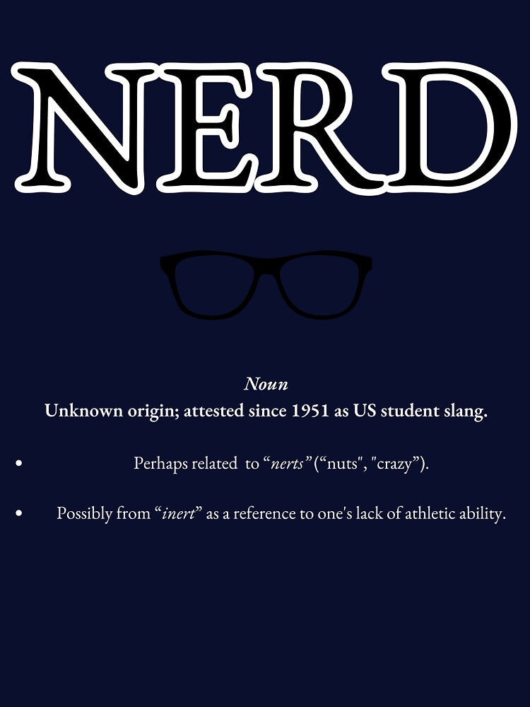 NERD - Fun Definition Design for Geeks & Gamers by Kotodama