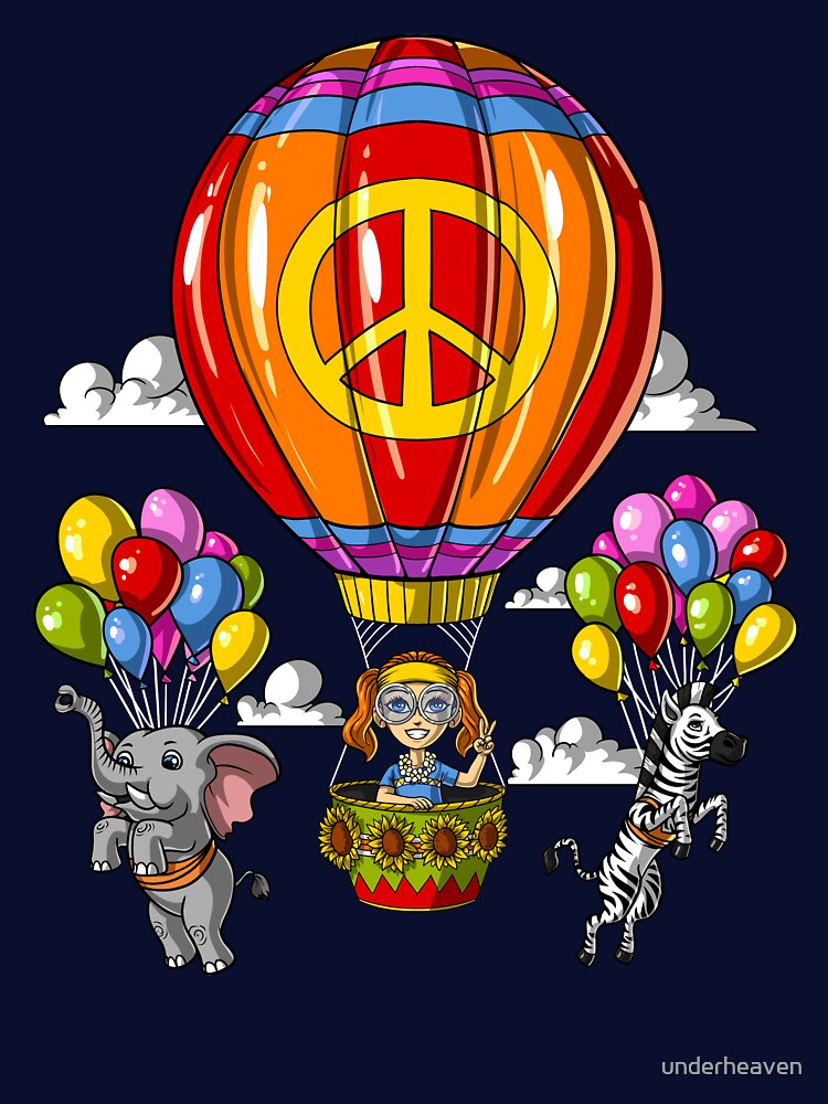 Hippie Hot Air Balloon by underheaven