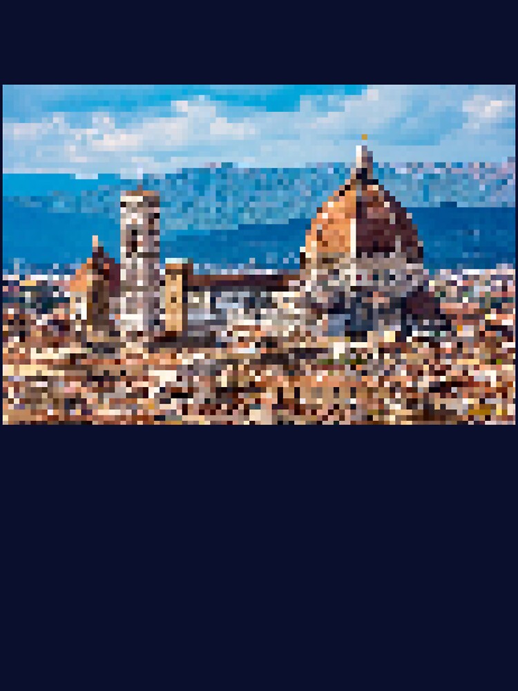 Pixelated Florence Cathedral by Potato Quality Prints