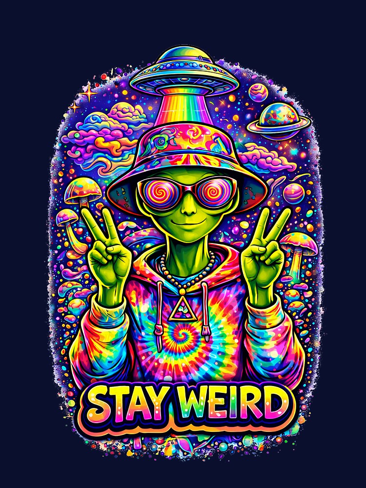 alien hippie by wizardsklothing