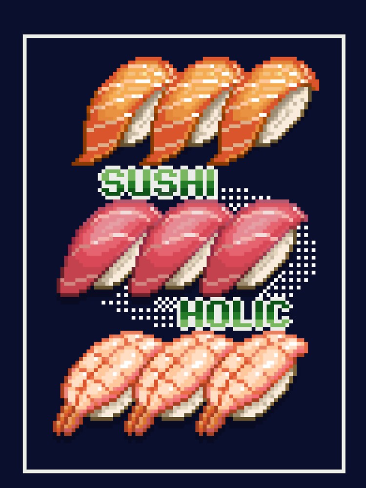 Sushiholic - Sashimi Pixel Art by PinkbeanArt