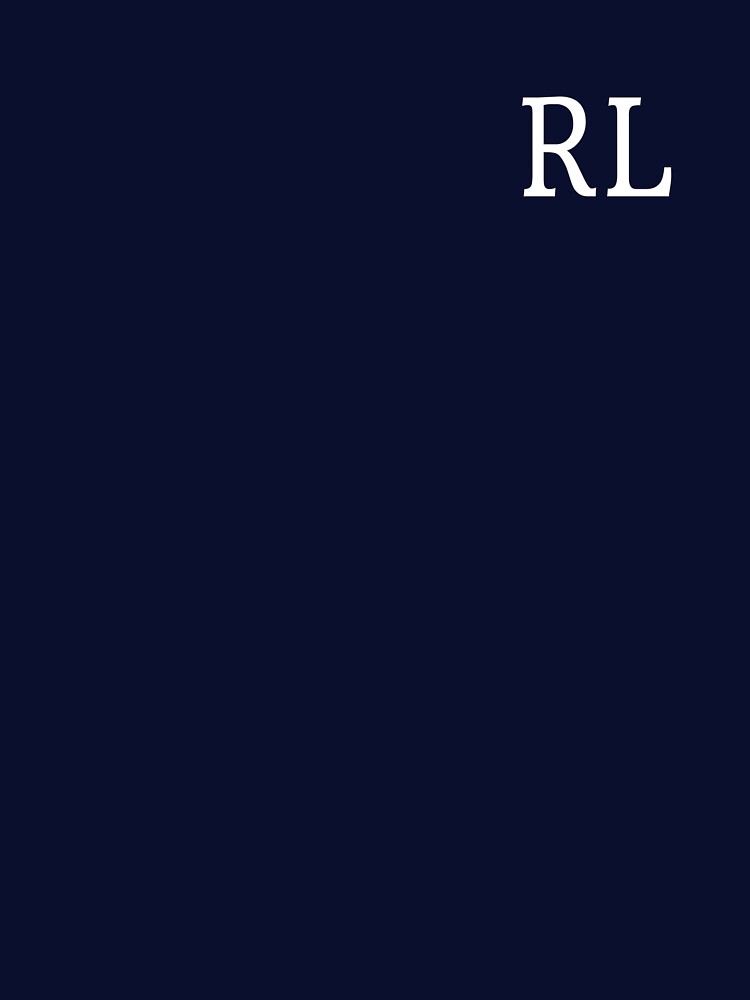 RL Initials Monogram Elegant White Letters by Jeallan Designs