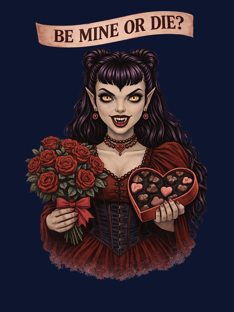 Horror Valentines Goth Girl – Dark Cute Valentine by PRfoxy