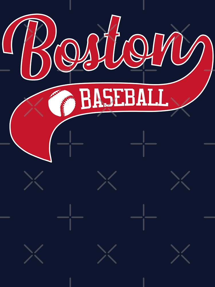 Retro Boston Baseball Vintage Swoosh by pixeljamz