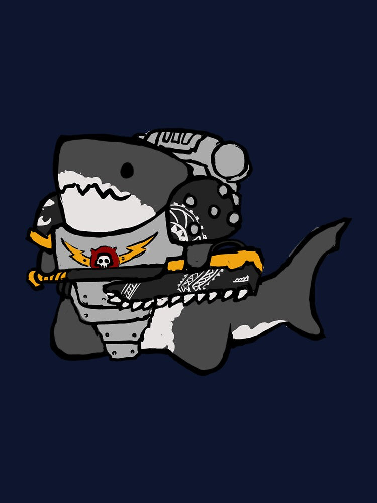 Chibi Carcharodons 2 handed Chainaxe by Spectralidax