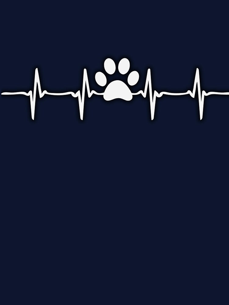 Dog Heartbeat Sound T-shirt, Dog lover Hoodies, Dog Paw Sweater by PrintTemples