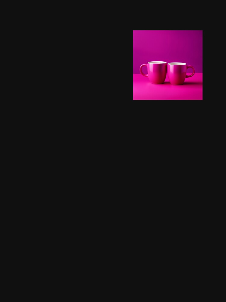 Pink Mugs on Pink Background by fillthecheryl