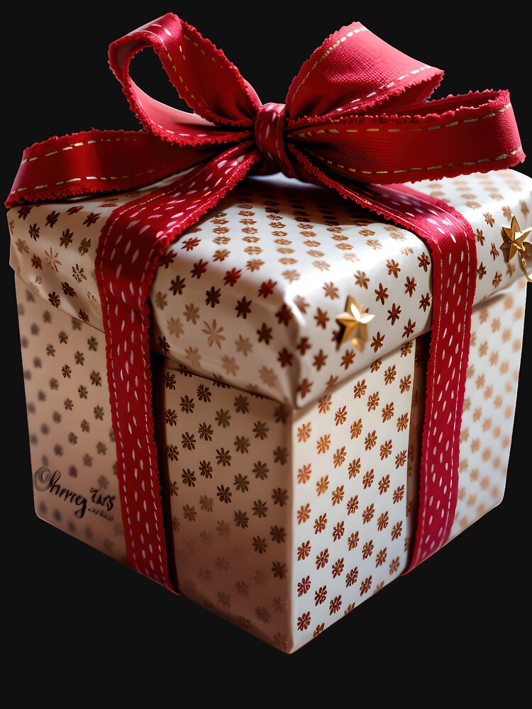 Red Ribbon Holiday Gift Box by christmas-xmas