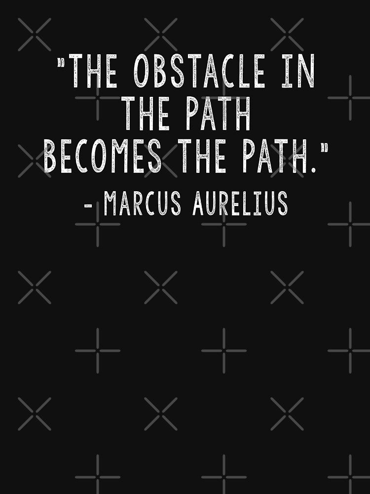 Marcus Aurelius, The Obstacle, Affirmation, Quote by Burn-Ego