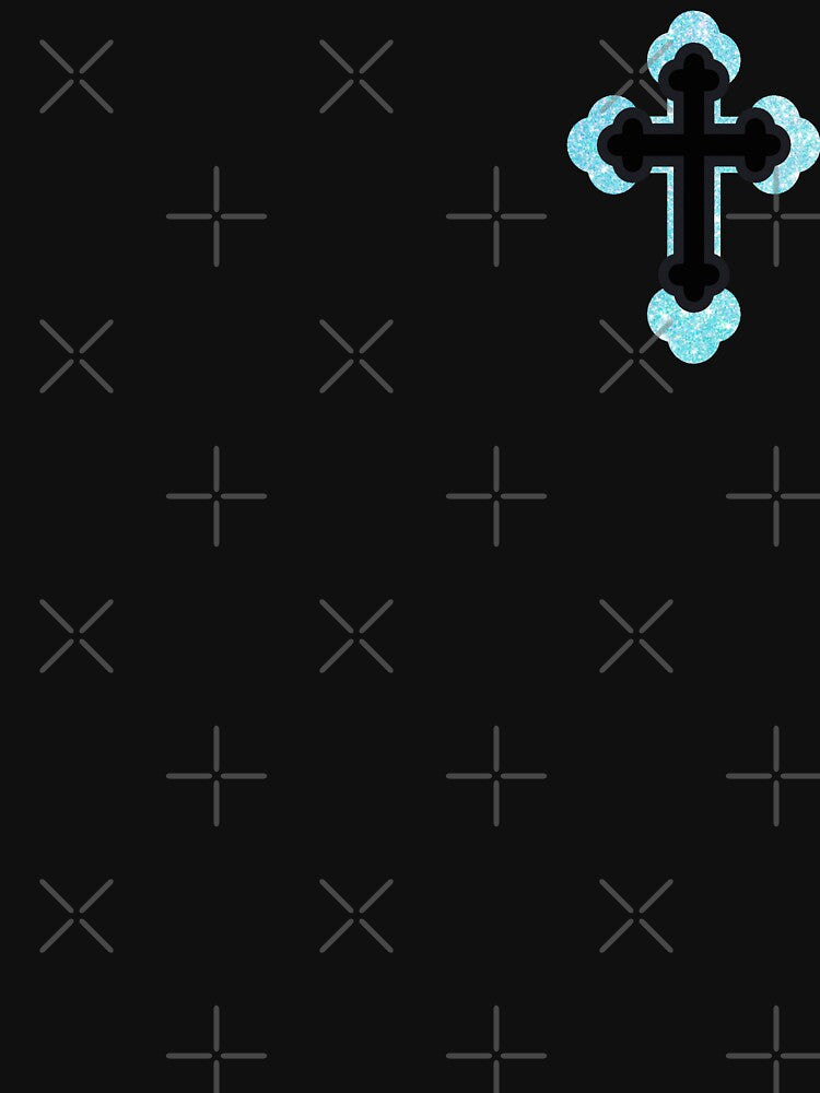 Y2K Orthodox Cross Blue by Underthesunmoon