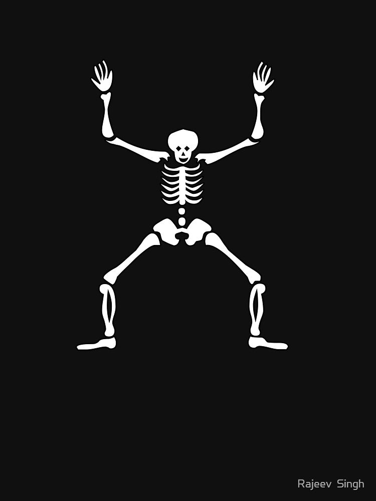 Skulls doing yoga initial monogram X by Rajeev  Singh