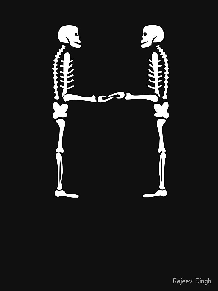 Skulls doing yoga initial monogram H by Rajeev  Singh