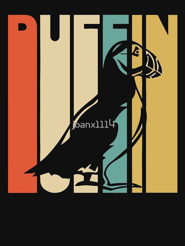 Vintage Style Puffin Silhouette Shirt by joanx1114