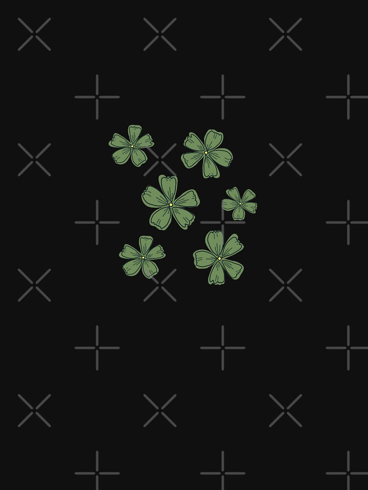 Y2K Green Clover flowers sticker set by Aesthetica-1