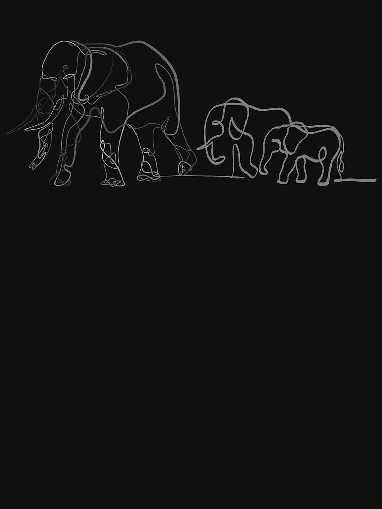 Three Elephants - Doodle by Lit_Creation ⭐️⭐️⭐️⭐️⭐️