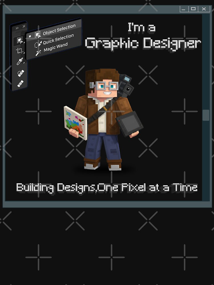 Pixel Graphic Designer by Tees67