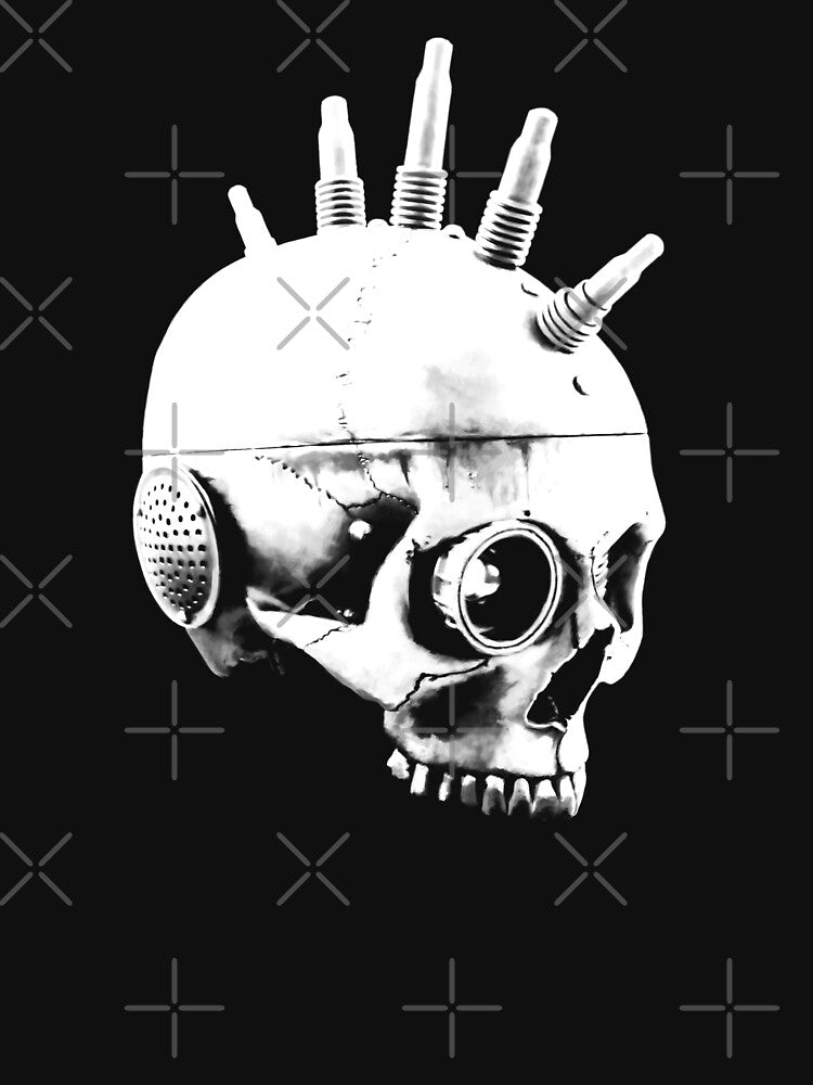 Cyberpunk Skull Mod.1 (White) by 7S Seveness Design