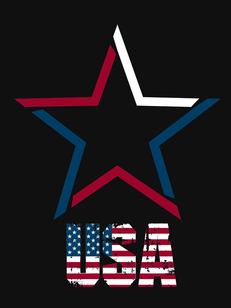 USA | Star T-Shirt for Men and Women by AllStarMerch
