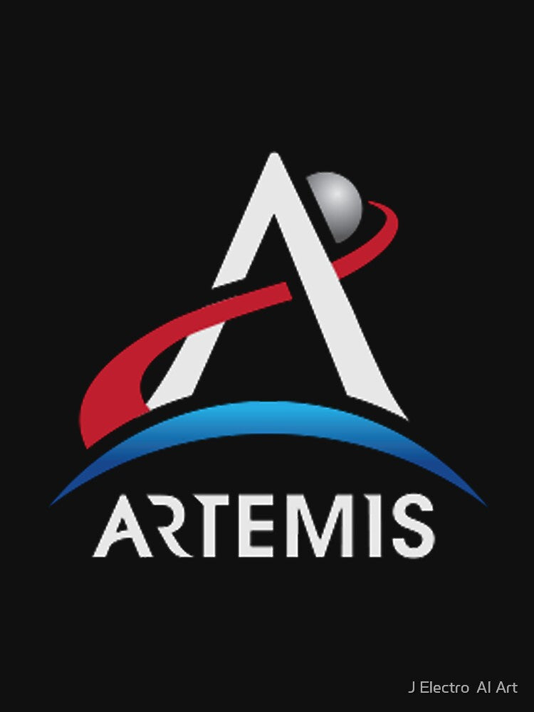 Artemis NASA Official Logo Essential T-Shirt Mask Sticker by J Electro  AI Art