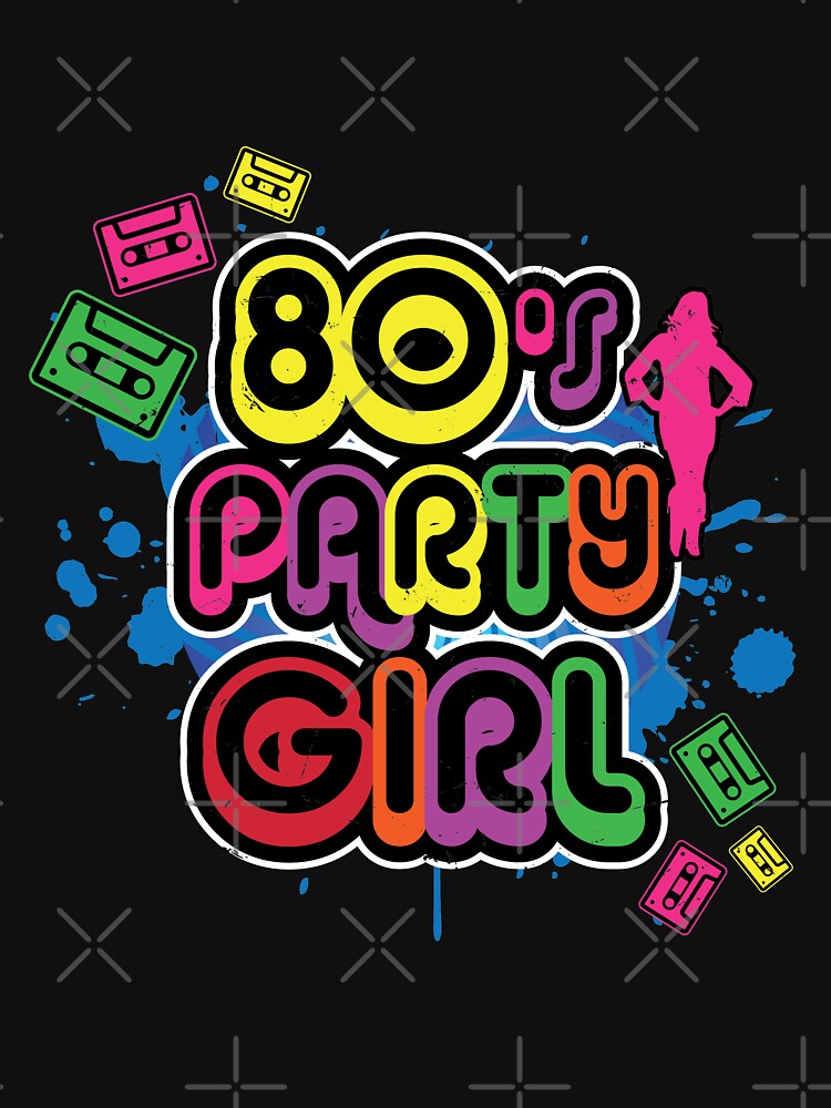 80s Party Girl Vintage Retro Eighties Costume by Hananiah Merch