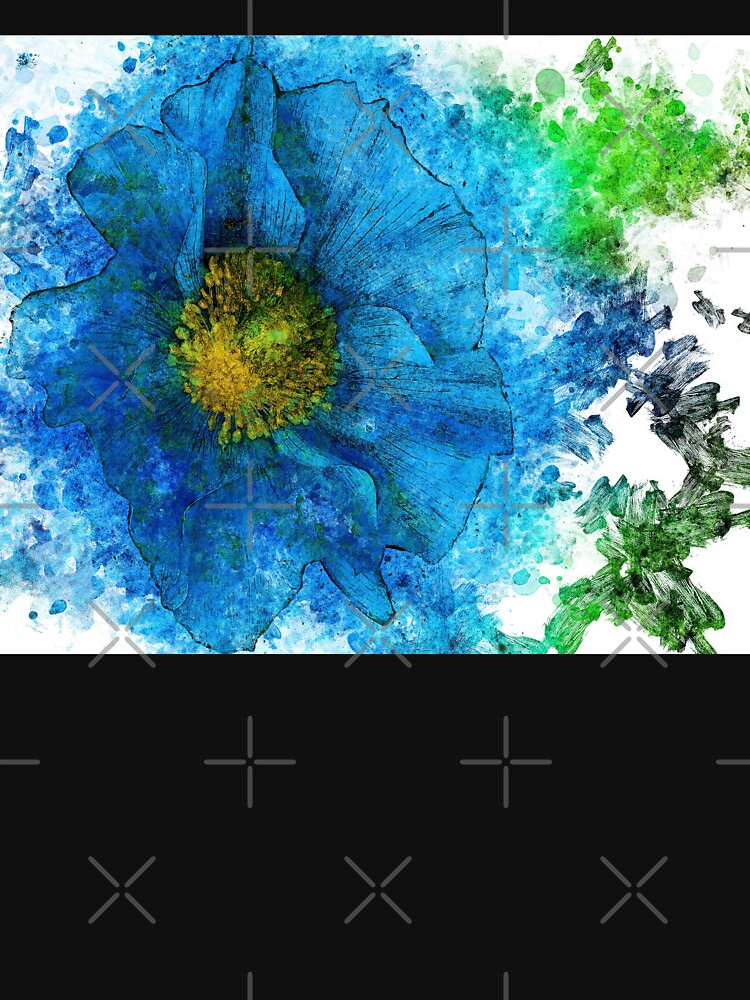 Blue Flower Abstract color by artdragongift 15