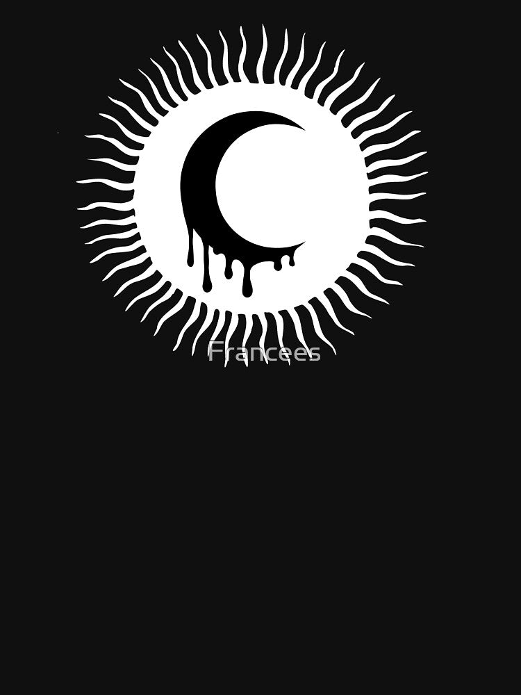 Melting moon with sun by Fran Fryberg