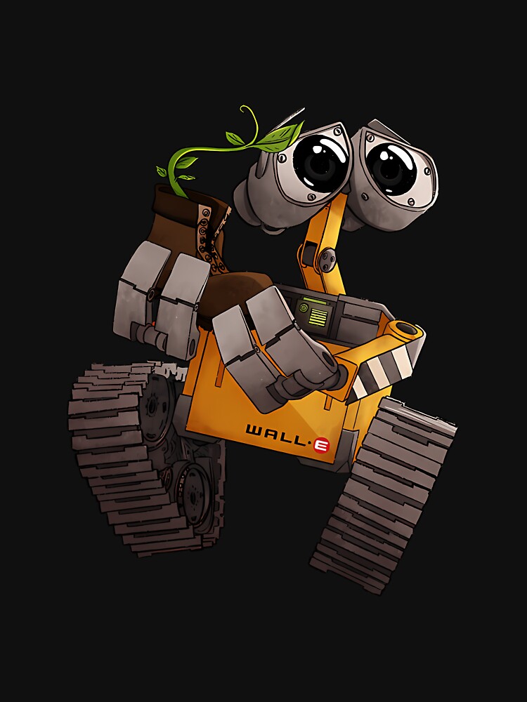 Wall E And The Plant by wmpg-merch