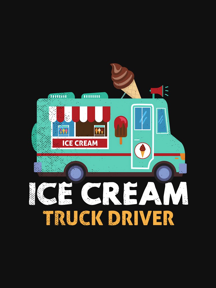 Ice Cream Truck Driver Nostalgic Classic Summer Sorbet by CharlesDVance