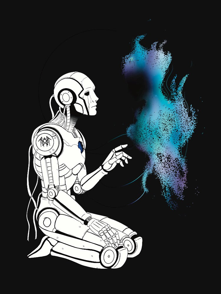 Your Robot Companion (Blue) Oversized by JerryCaruso