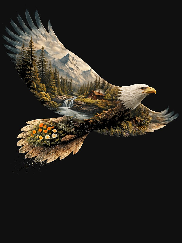 eagle Plants Nature Wild Boho Flowers by Kladhadredo