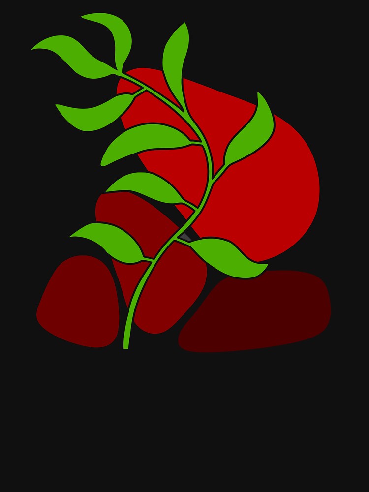 Whimsical Nature Red Boho by Sartoris Art