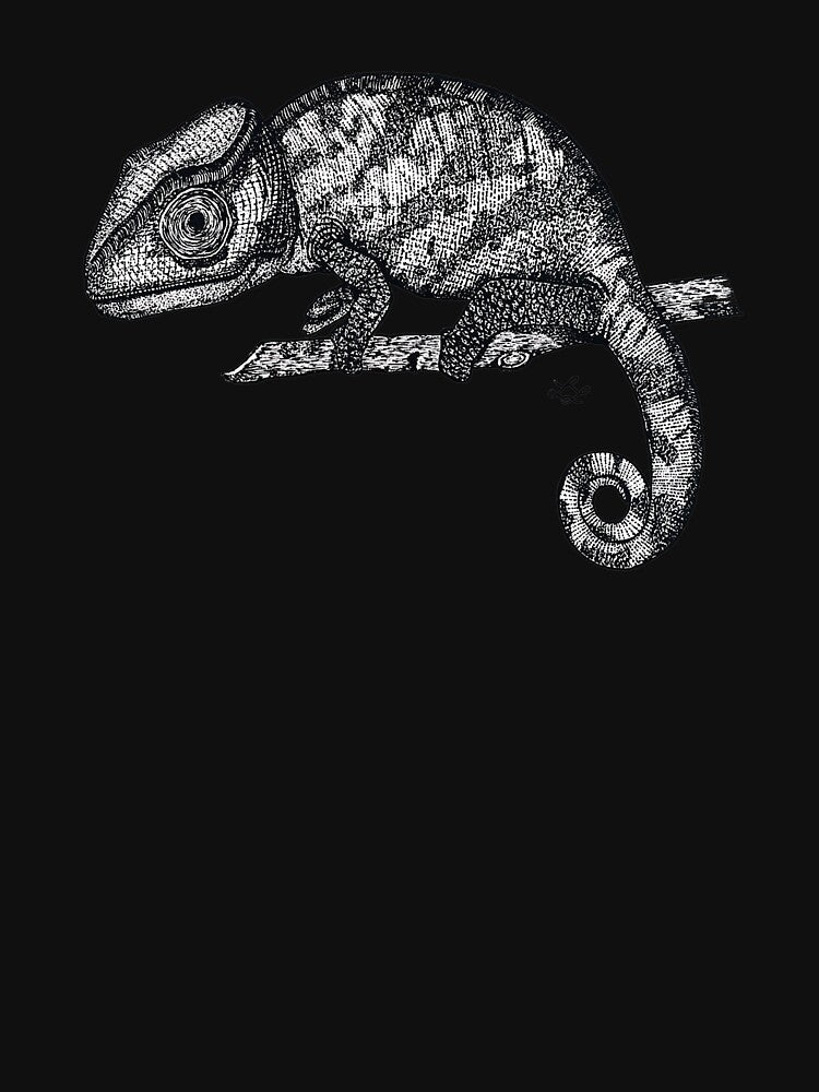 Chameleon in ink by Luke Landwehr