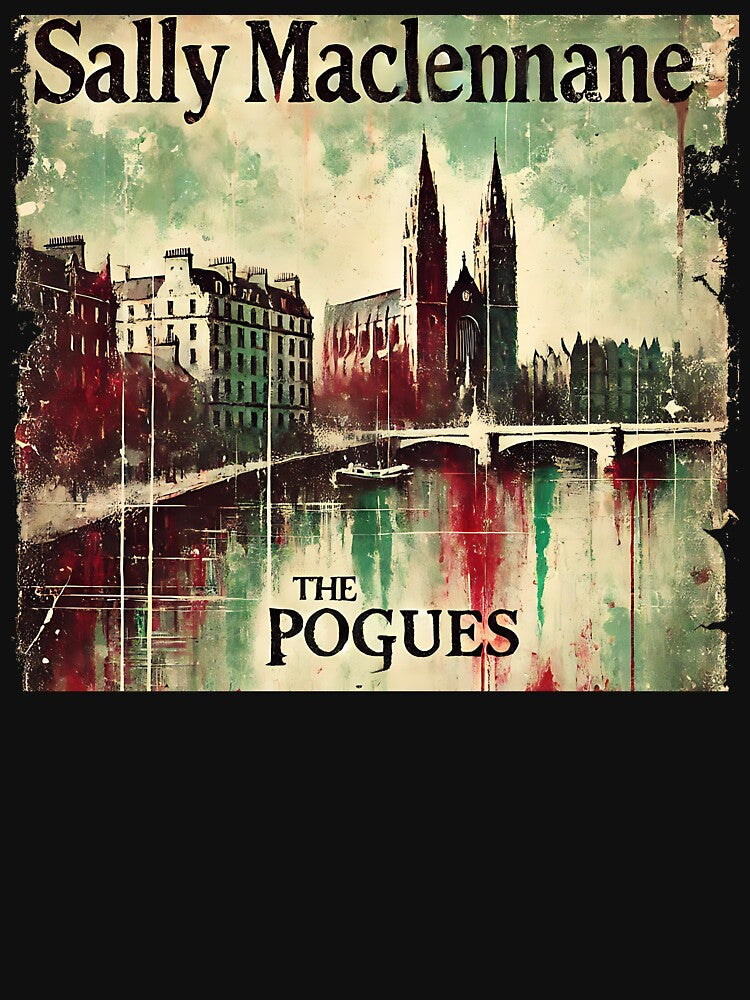 THE POGUES T-shirt - Sally MacLennane Watercolour by Sovietmovies