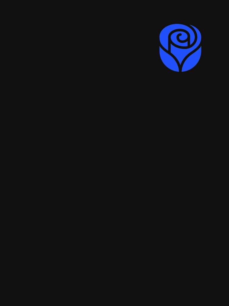 ROSE HEAD (BRIGHT BLUE) by Top10Designs