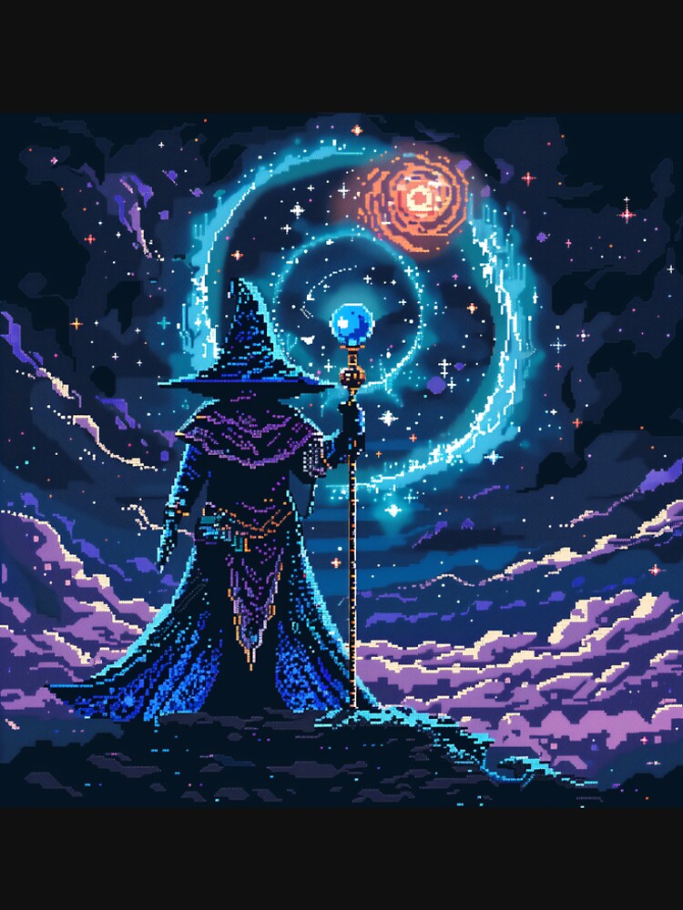 Space Wizard Pixel Art by Kaos-Bit