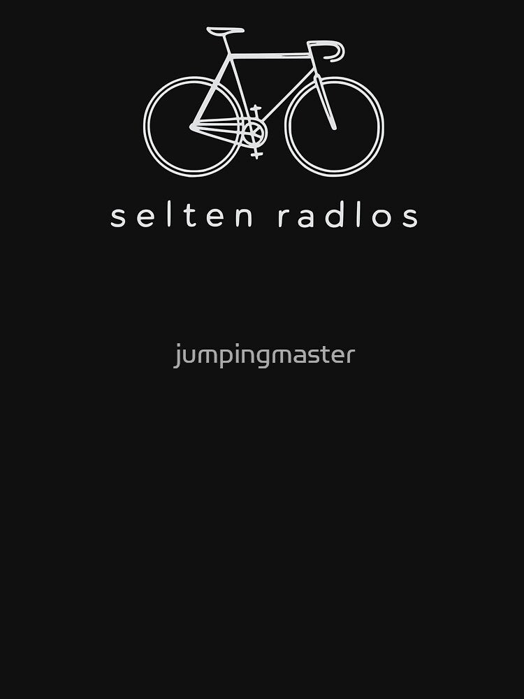 Selten Radlos Minimalist Bicycle Outline Art by jumpingmaster