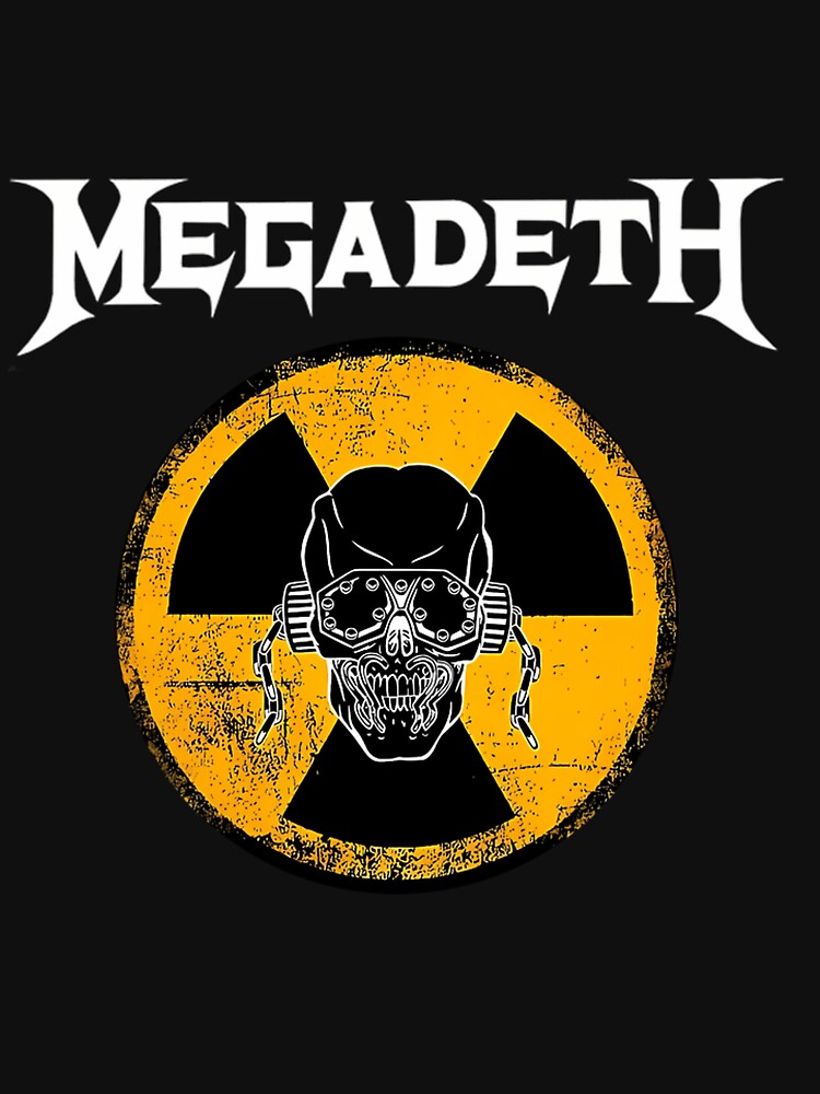 Skull Megadeth - Vintage Black And Yellow by nichollehnse