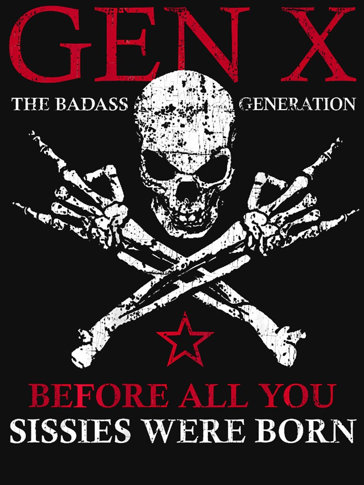 X Generation Before All You Sissie Were Born Skull Rock Hand by shlomihbibu