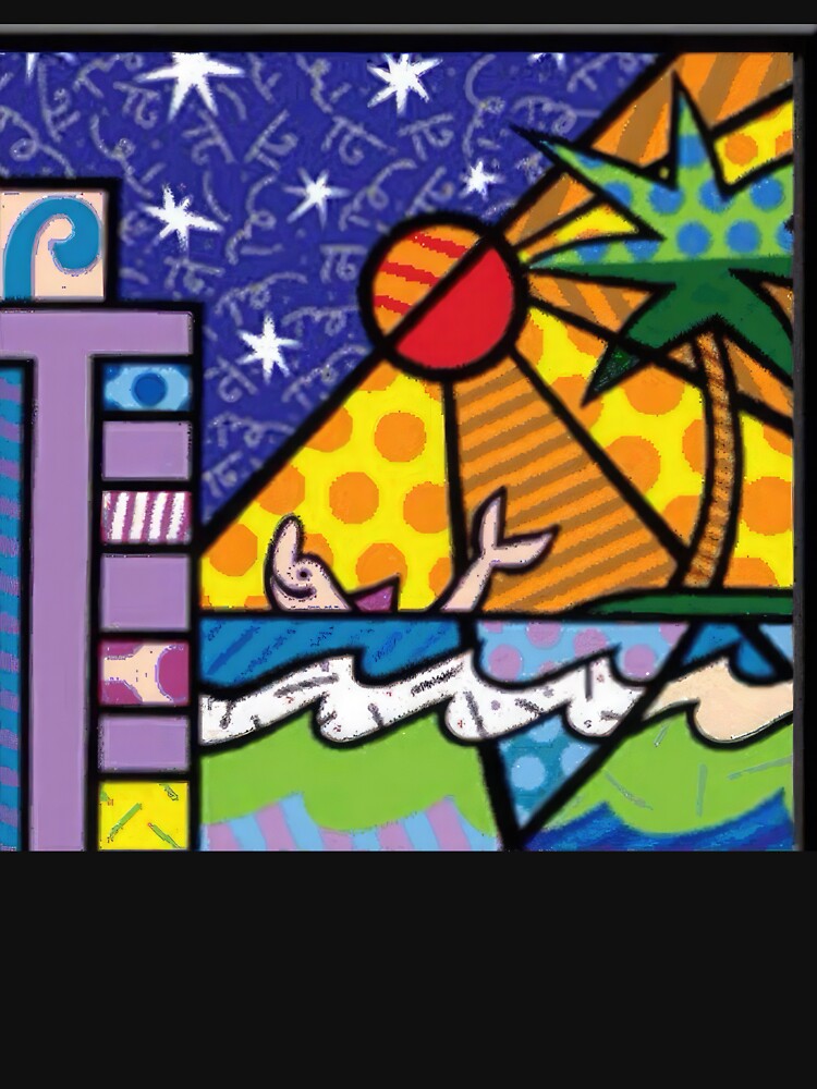Romero Britto - Romero Britto- Romero Britto-Joyful Pop Art Dreams – Colorful Romero Britto Inspired Illustration - Romero Britto Poster by Romero Britto