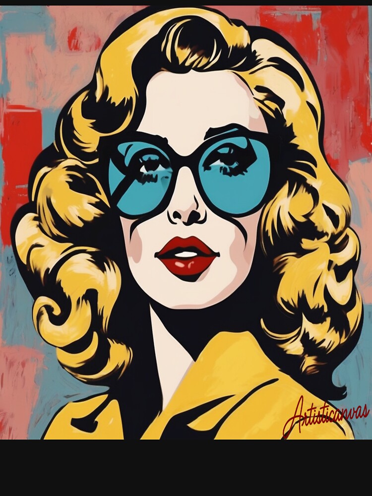 Pop Art 50s Blonde Diva Glamour by Artisticanvas